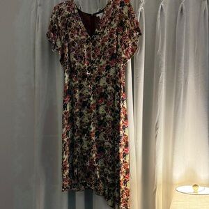 Lewit Floral High Low Dress - Multicolor